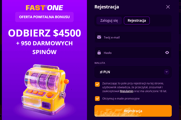 Formularz rejestracyjny